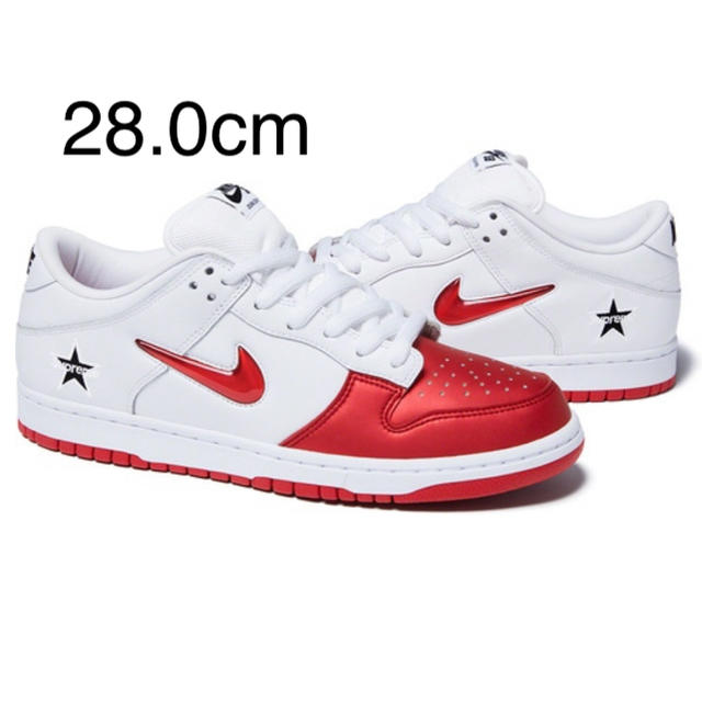 28 supreme Nike SB Dunk Low white 白