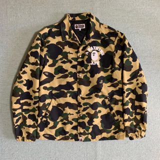 Bape 1st camo college coach jacket