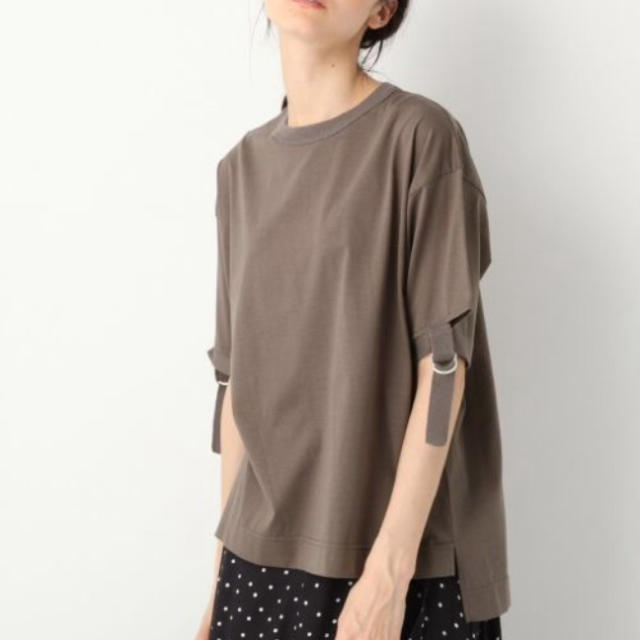 apart by lowrys(アパートバイローリーズ)のapart by lowrysシルケットベルトTEE レディースのトップス(Tシャツ(半袖/袖なし))の商品写真