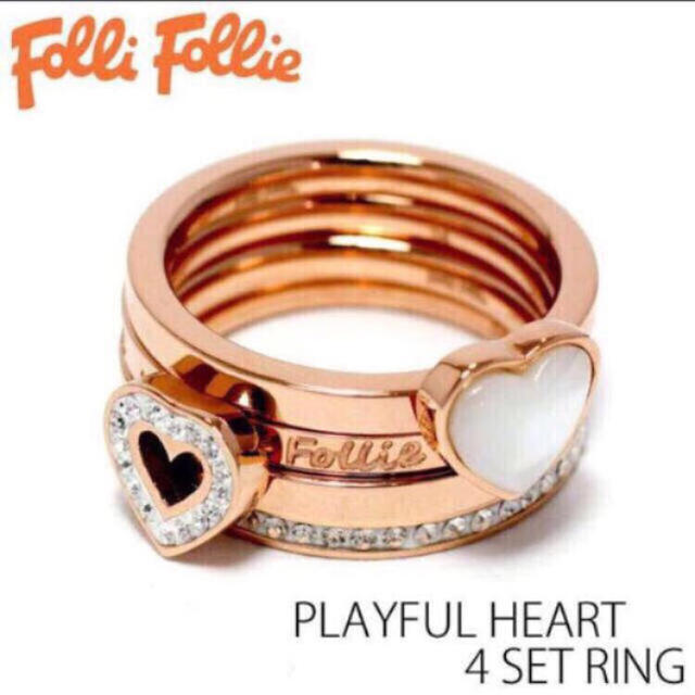 Folli Follie(フォリフォリ)のPLAYFULHEART4SETRING レディースのアクセサリー(リング(指輪))の商品写真