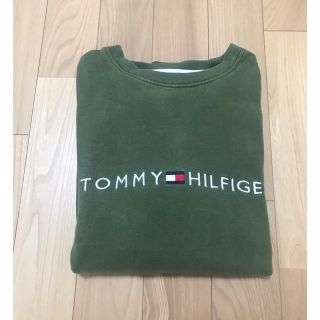 トミーヒルフィガー(TOMMY HILFIGER)のTOMMY HILFIGER 古着 カーキ スウェット L(スウェット)