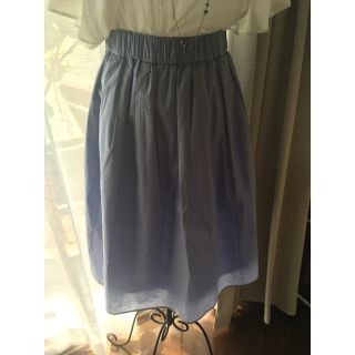 ノーリーズ(NOLLEY'S)の【美品】ノーリーズ  綺麗色 ブルー  フレアスカート(ひざ丈スカート)