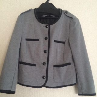 エイチアンドエム(H&M)のH&Mのグレージャケット(ノーカラージャケット)