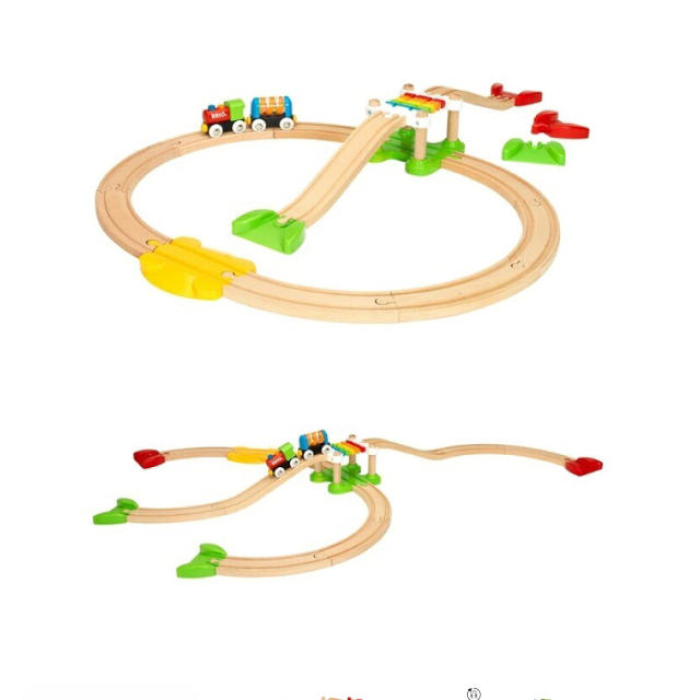 BRIO(ブリオ)のBRIO マイファーストレールウェイビギナーパック 木製レールセット キッズ/ベビー/マタニティのおもちゃ(電車のおもちゃ/車)の商品写真