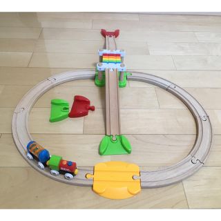 ブリオ(BRIO)のBRIO マイファーストレールウェイビギナーパック 木製レールセット(電車のおもちゃ/車)