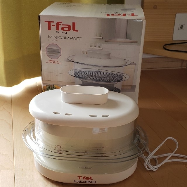 ⭐⭐未使用に近い美品　T-fal  ティファール　ミニコンパクト　蒸し器