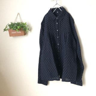 ムジルシリョウヒン(MUJI (無印良品))の無印 ガーゼ 水玉ブラウス(シャツ/ブラウス(長袖/七分))