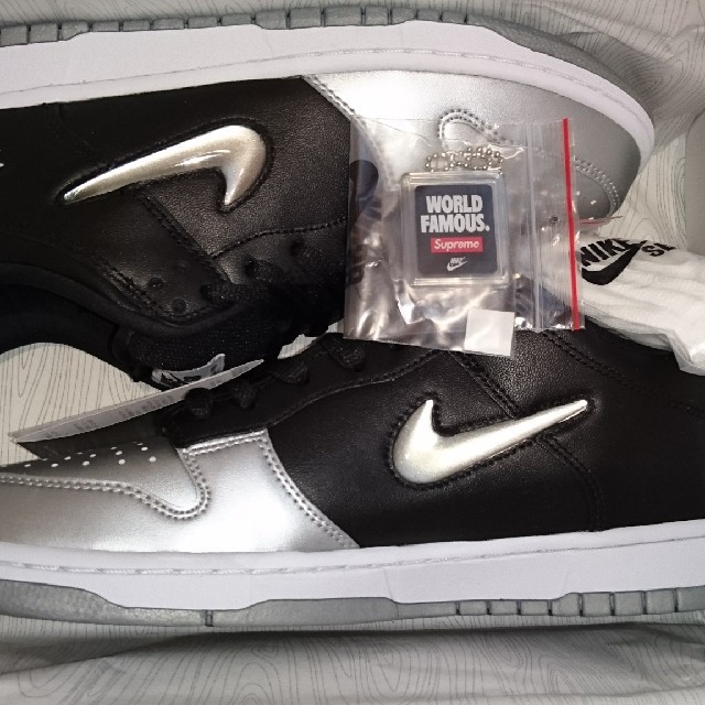 新品 27.5 supreme nike sb dunk low black