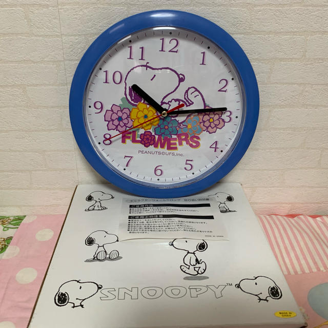 SNOOPY(スヌーピー)のSNOOPY 壁掛け時計 インテリア/住まい/日用品のインテリア小物(掛時計/柱時計)の商品写真