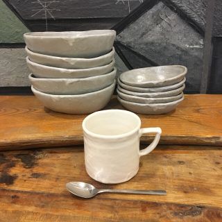 ごっほっほー様専用　新品 陶器 陶芸作家 オーブン対応! 人気のグラタン鉢4個A(食器)