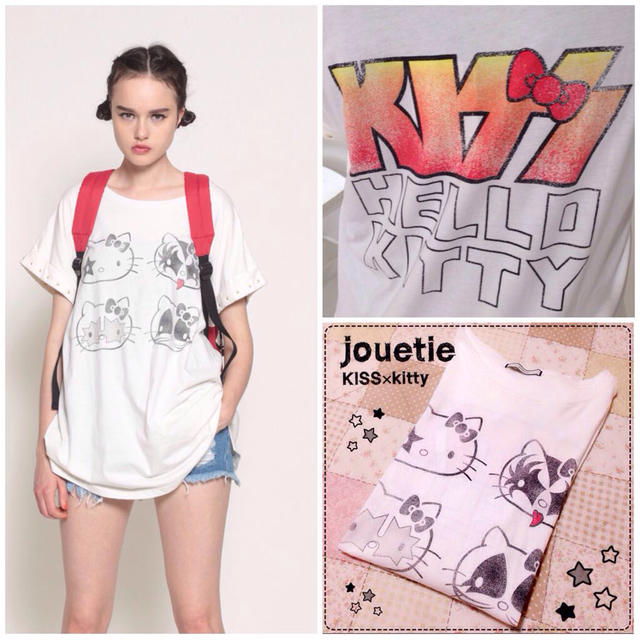 jouetie(ジュエティ)のjouetie×KITTYコラボTシャツ レディースのトップス(Tシャツ(半袖/袖なし))の商品写真