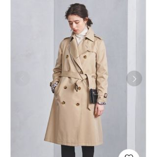 ユナイテッドアローズ(UNITED ARROWS)の美品 2018A/W ユナイテッドアローズ ギャバトレンチコート トレンチコート(トレンチコート)