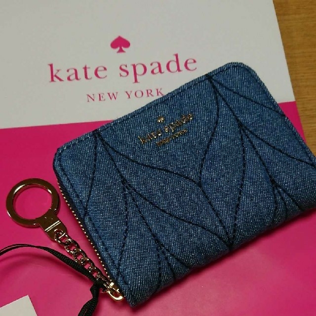 kate spade new york(ケイトスペードニューヨーク)の⭐新品⭐ ケイトスペードニューヨーク コインウォレット デニム レディースのファッション小物(コインケース)の商品写真