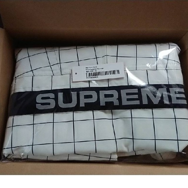 supreme Heavy Nylon Anorak Windowpane  M