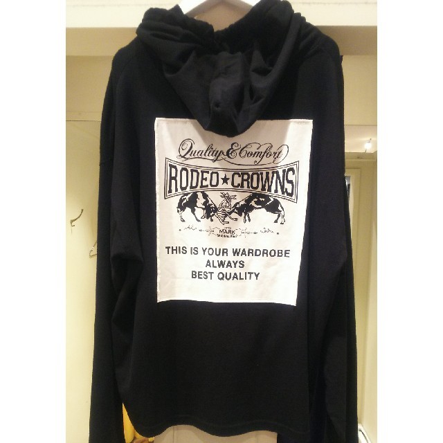 RODEO CROWNS WIDE BOWL(ロデオクラウンズワイドボウル)のブラックRXその⑨ レディースのトップス(Tシャツ(長袖/七分))の商品写真