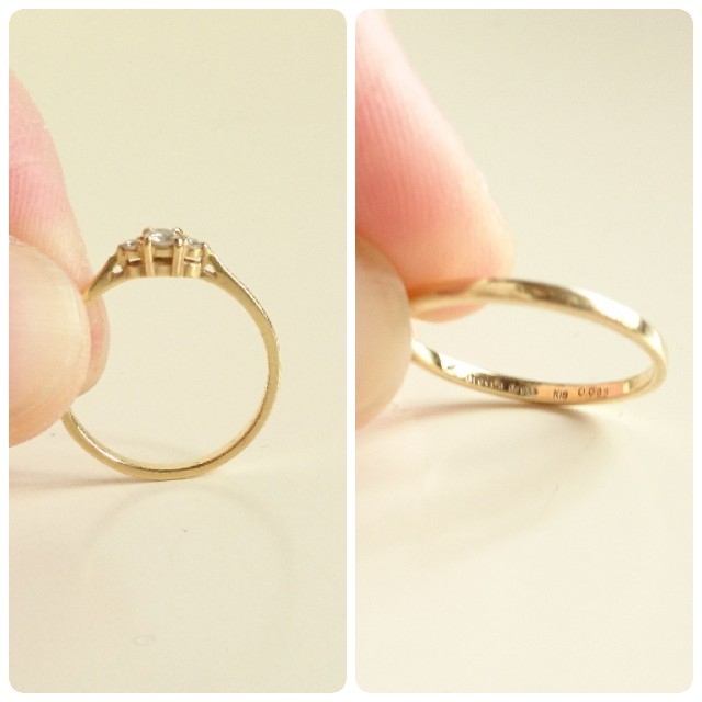 AHKAH - k18ダイヤモンド ドレスアドレス リング 指輪の通販 by 💠ハンドメイド作品出品中💠｜アーカーならラクマ