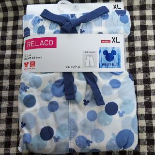 ユニクロ(UNIQLO)のユニクロ リラコ ミッキーブルー(ルームウェア)