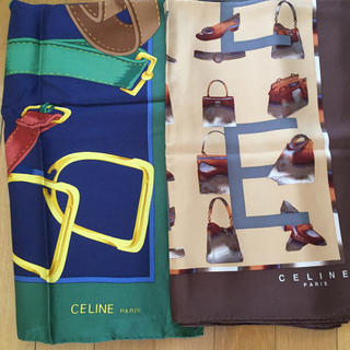 セリーヌ(celine)のCELINE  スカーフ  2枚セット(バンダナ/スカーフ)