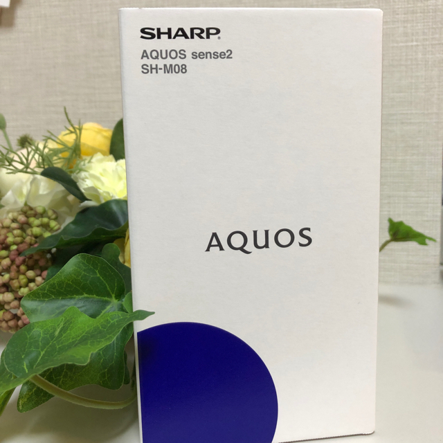 スマートフォン/携帯電話《新品 未開封》AQUOS SH-M08  アーバンブルー 24時間以内発送