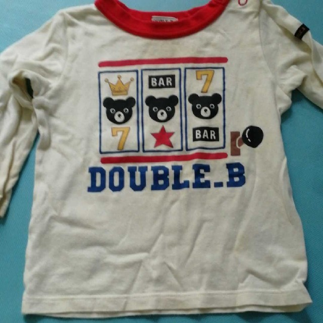 DOUBLE.B(ダブルビー)のダブルB 90 2枚セット　長袖Tシャツ キッズ/ベビー/マタニティのキッズ服男の子用(90cm~)(Tシャツ/カットソー)の商品写真