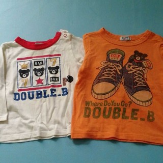 ダブルビー(DOUBLE.B)のダブルB 90 2枚セット　長袖Tシャツ(Tシャツ/カットソー)