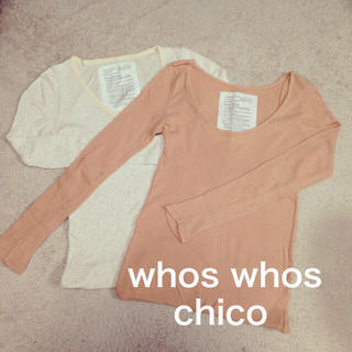 フーズフーチコ(who's who Chico)のwhos who chico ロンT(Tシャツ(長袖/七分))