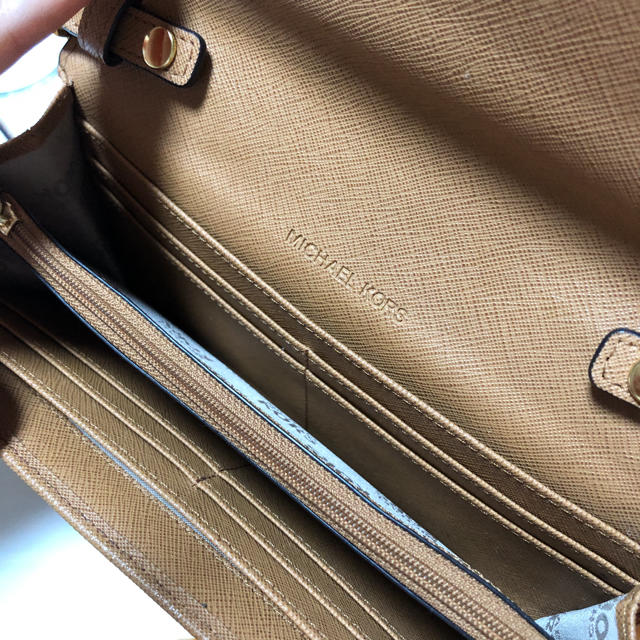 Michael Kors(マイケルコース)の【美品♡】マイケルコース長財布♡チェーンウォレット♡キャメル レディースのファッション小物(財布)の商品写真