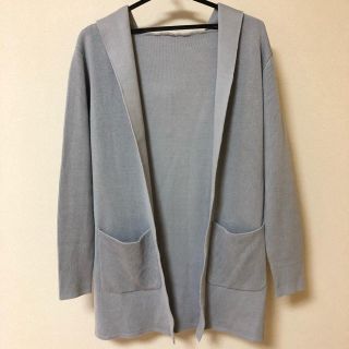 ミッシュマッシュ(MISCH MASCH)のミッシュマッシュ フード付きロングカーデ  M  春 美品 MISCHMASCH(カーディガン)