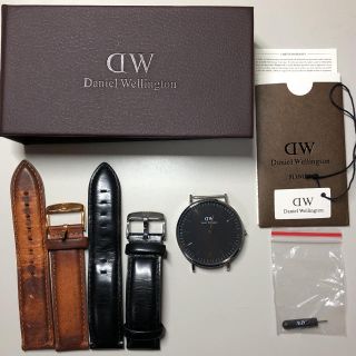 ダニエルウェリントン(Daniel Wellington)のDaniel Wellington ブラックフェイス(ベルト付)(腕時計(アナログ))