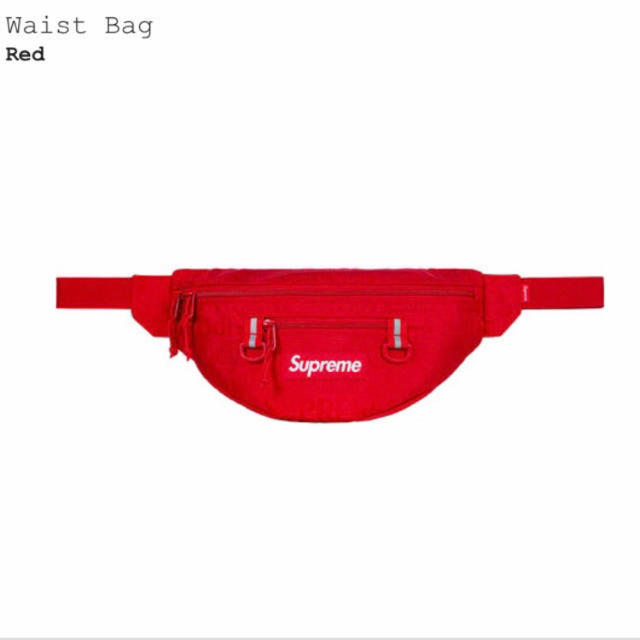 Supreme Waist Bag 19ss Red