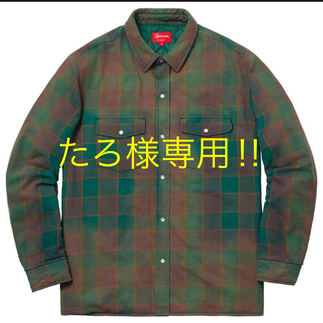 Suprem/Quilted Faded Plaid Shirt