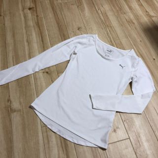 プーマ(PUMA)のPUMAのドライ長Ｔ M 白(Tシャツ(長袖/七分))