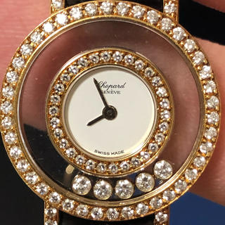 ショパール(Chopard)のショパール ハッピーダイヤモンド K18YG イエローゴールド 20/6061(腕時計)