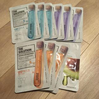 ザフェイスショップ(THE FACE SHOP)のTHE FACE SHOP✳︎フェイスマスク9枚+おまけ(パック/フェイスマスク)