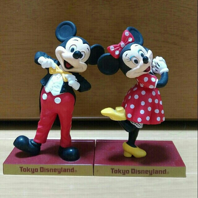 ディズニー フィギュアリン ミッキー、ミニー(ブロンズ像