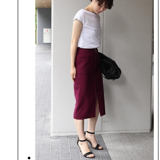 Noble(ノーブル)のノーブル♡ジップスカート レディースのスカート(ひざ丈スカート)の商品写真