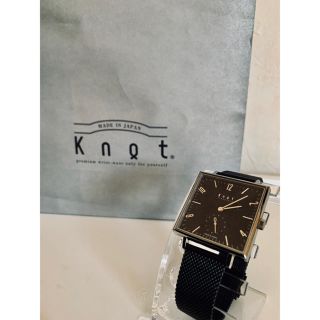 ノット(KNOT)の【R様専用】Knot(ノット) 腕時計 スクエア SQ-32SVBK(腕時計(アナログ))