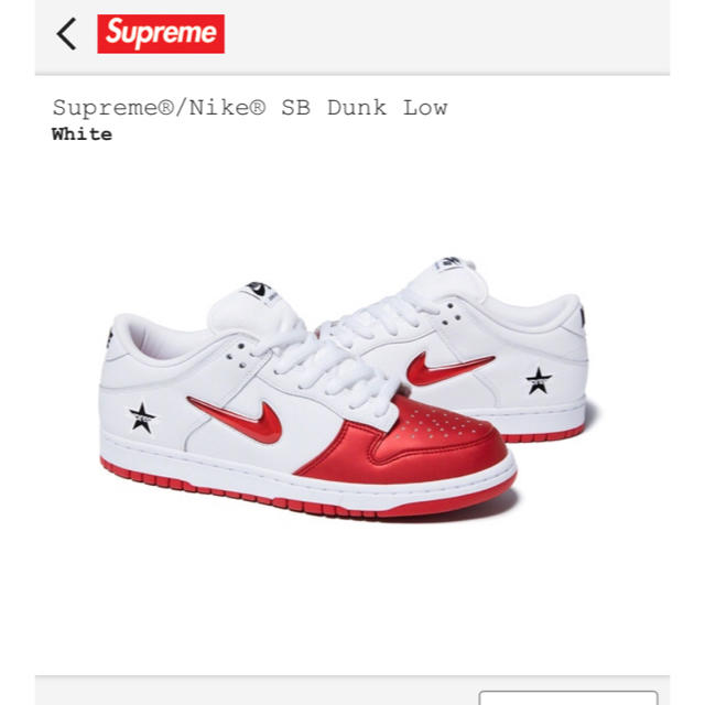 Supreme Nike SB Dunk Low US9