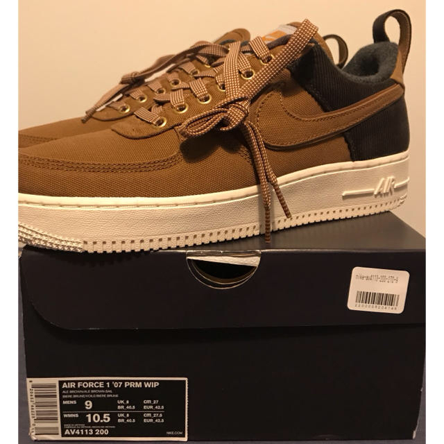 新品未使用 AF1 エアフォース1  carhartt  US9 27cm