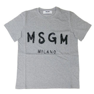 エムエスジイエム(MSGM)のmsgm ロゴTシャツ XS グレー(Tシャツ(半袖/袖なし))