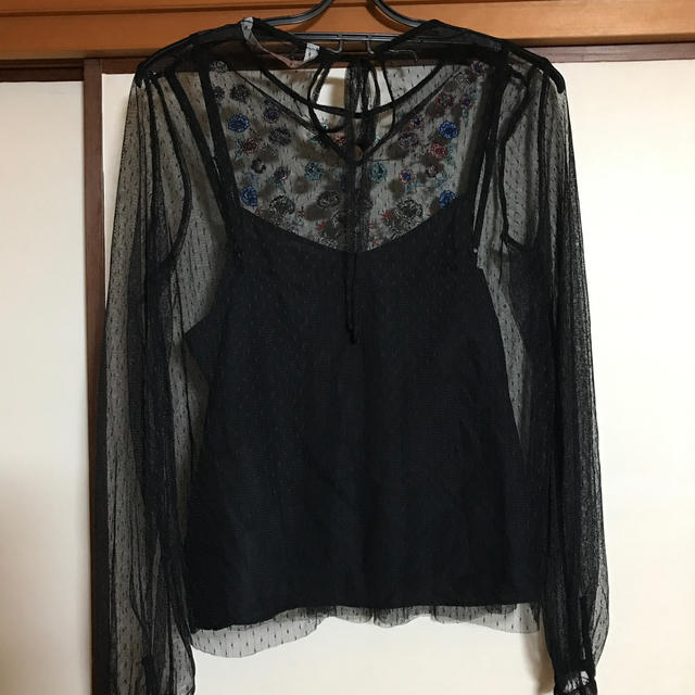 ZARA(ザラ)のzara チュールトップス レディースのトップス(シャツ/ブラウス(長袖/七分))の商品写真