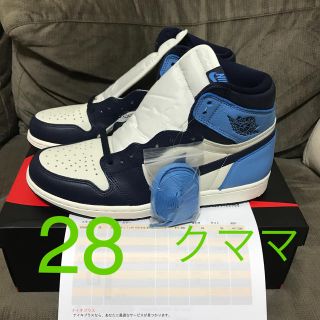 ナイキ(NIKE)のNIKE AIR JORDAN 1 OG OBSIDIAN 28 ナイキ(スニーカー)