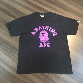 アベイシングエイプ(A BATHING APE)のAPE Ｔシャツ ブラック メンズ(Tシャツ/カットソー(半袖/袖なし))