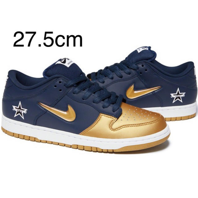 27.5 Supreme Nike SB Dunk Low navy ネイビー