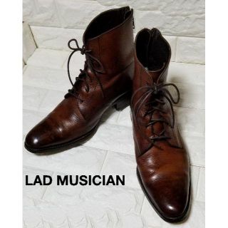 ラッドミュージシャン(LAD MUSICIAN)の【LAD MUSICIAN】ジップアップブーツ size44(約27.0cm)茶(ブーツ)