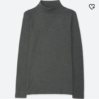 ユニクロ(UNIQLO)のお値下げ中꙳★*ﾟUNIQLO リブハイネックT(Tシャツ(長袖/七分))