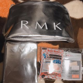 アールエムケー(RMK)の&ROSY 2019年8月号付録 RMKポーチ2個&コスメサンプル6点セット(ポーチ)