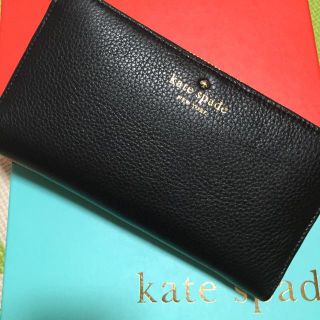 ケイトスペードニューヨーク(kate spade new york)のkatespade 長財布 黒 お値下げ(財布)