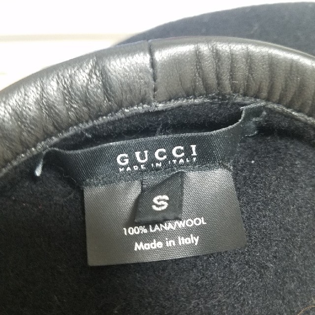 Gucci(グッチ)の(美品)GUCCIのベレー帽♪ レディースの帽子(ハンチング/ベレー帽)の商品写真