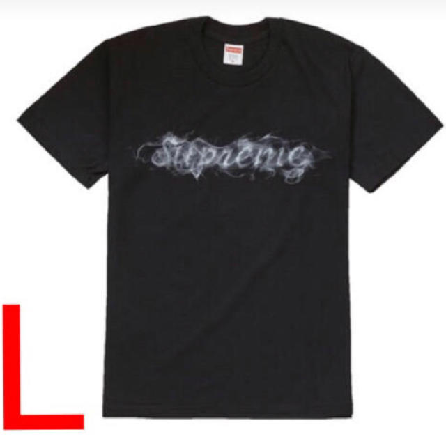 Tシャツ/カットソー(半袖/袖なし)supreme smoke tee黒Lサイズ